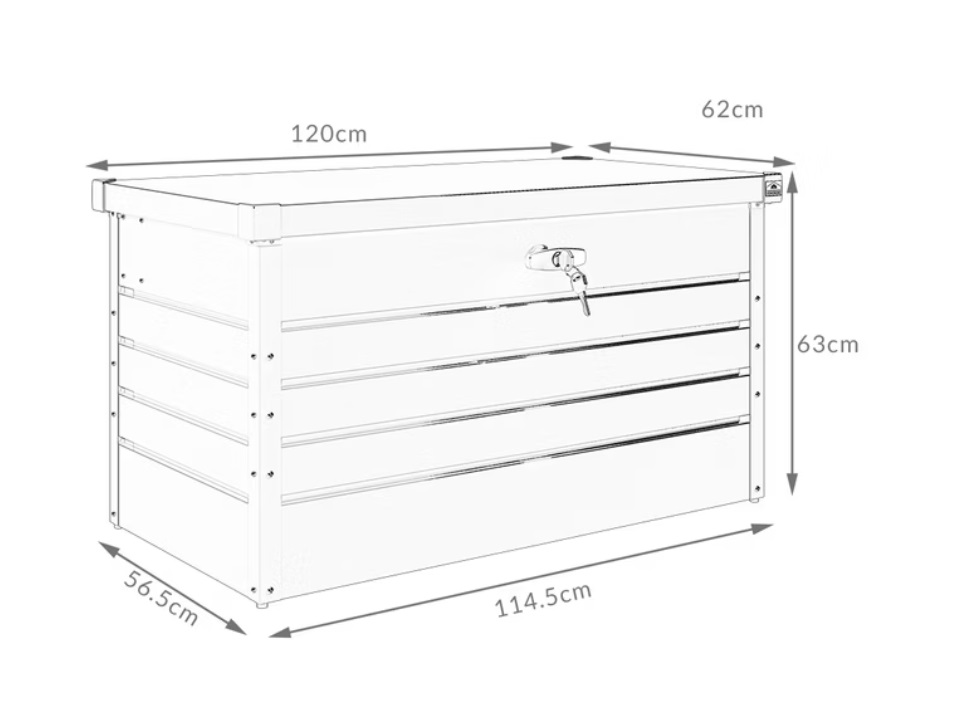 Tuinbox\u0020Kussenbox\u0020Lichtgrijs\u0020385L\u0020metaal\u0020afsluitbaar Tuinbox\u0020Kussenbox\u0020Lichtgrijs\u0020385L\u0020metaal\u0020afsluitbaar