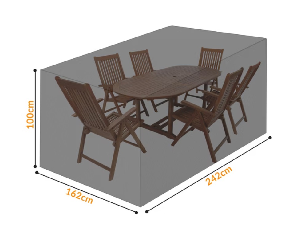 Tuinmeubelhoes\u0020Vanamo\u0020Antraciet\u0020242x162x100cm