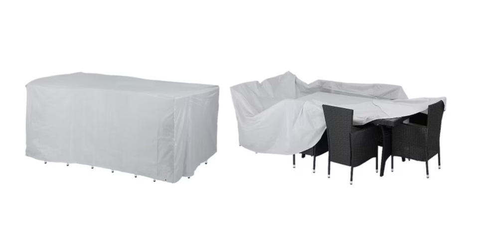 Afdekhoes\u0020Tuinset\u0020Zitset\u0020Zilver\u0020308x138x89cm