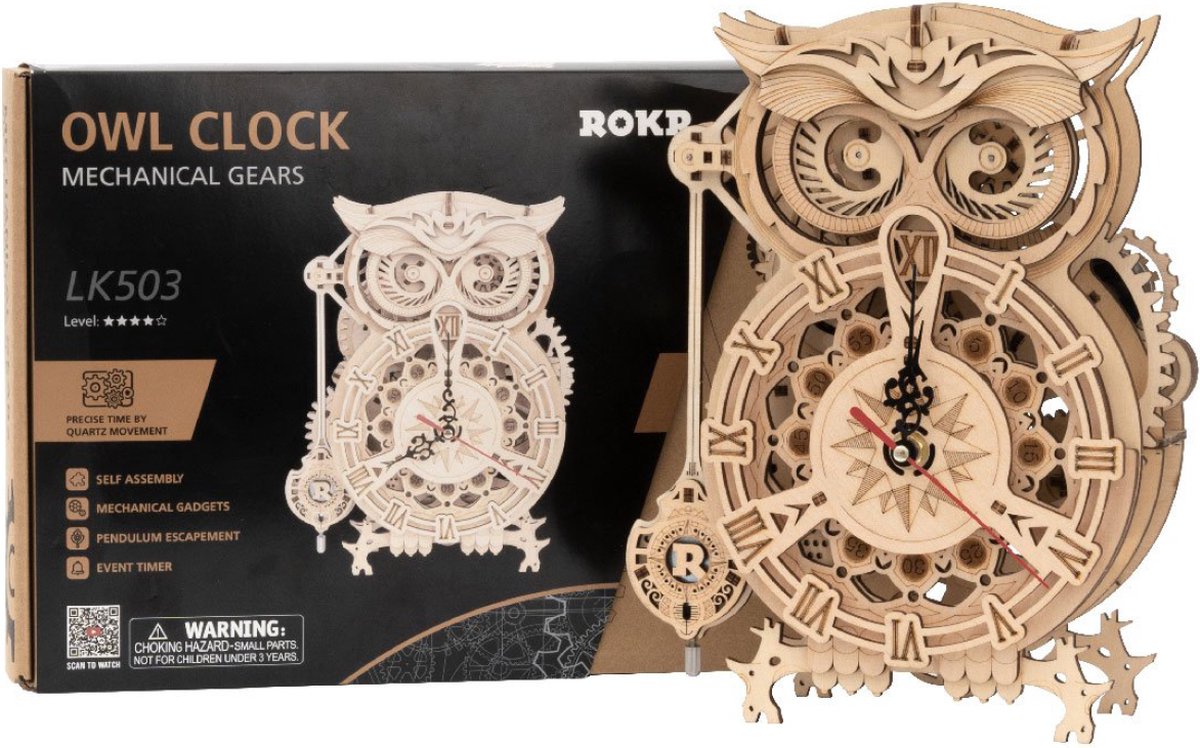 Robotime\u0020Mechanische\u0020Uilklok\u0020bouwpakket\u0020Volwassenen\u0020DIY\u0020Miniatuur\u0020Knutselen Robotime\u0020Mechanische\u0020Uilklok\u0020bouwpakket\u0020Volwassenen\u0020DIY\u0020Miniatuur\u0020Knutselen