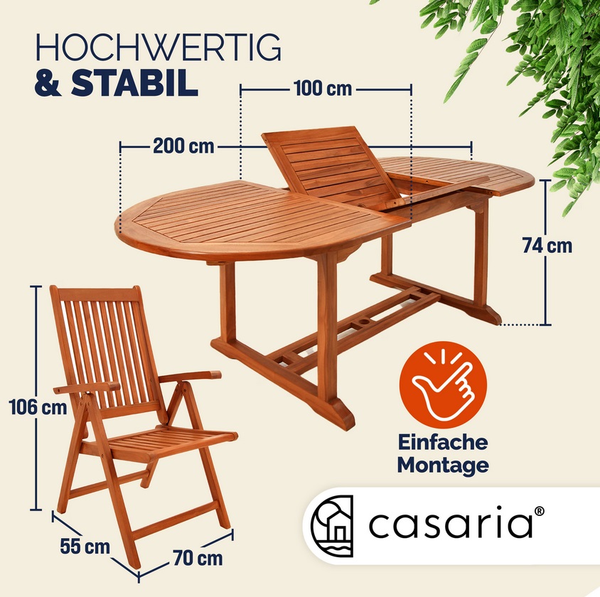 Tuinset\u0020Vanamo\u00207\u002Ddelig\u0020Eucalyptushout\u0020FSC\u002Dgecertificeerd\u0020