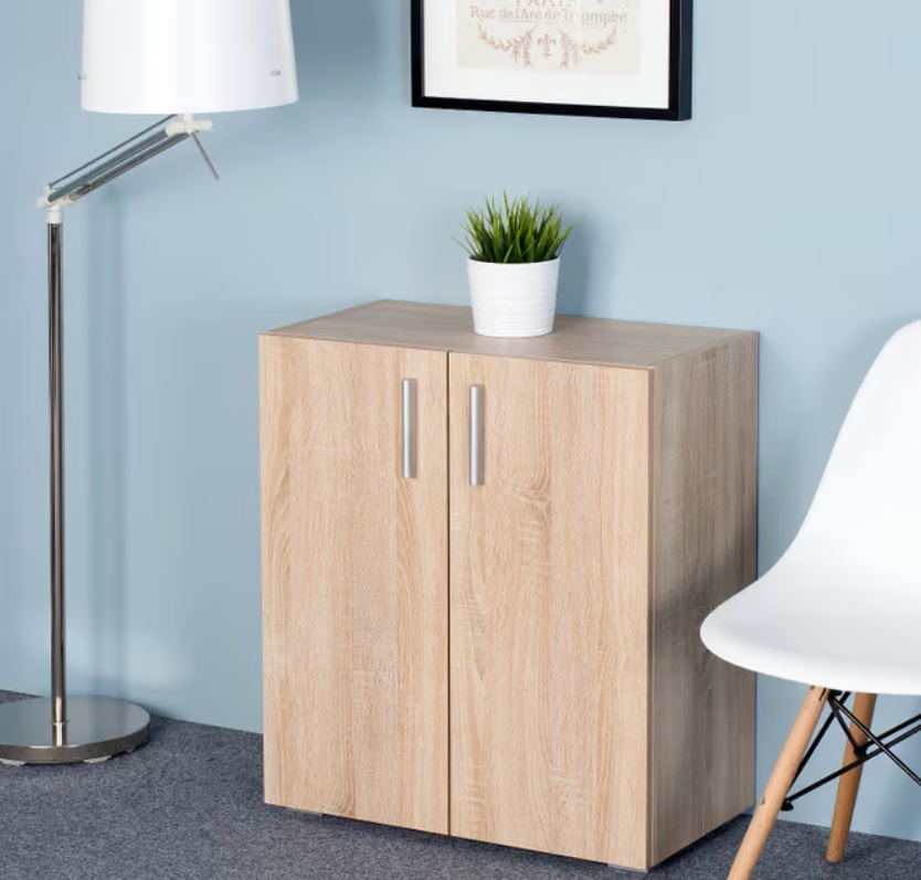 Dressoir\u00202\u0020deurs\u0020Vela\u0020Eikenhout\u002077x30x60cm\u0020