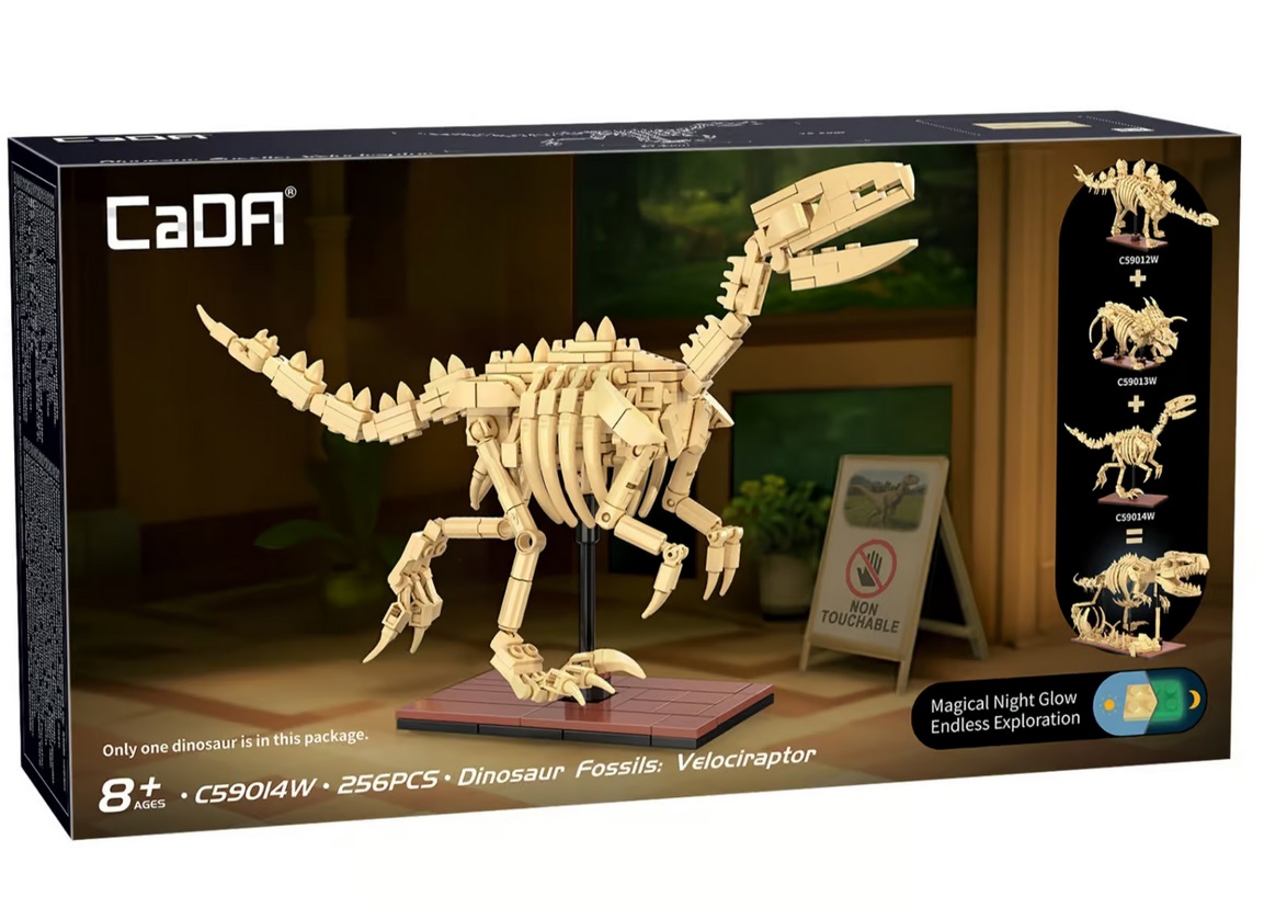 CADA\u0020Dinosaurus\u0020fossielen\u003A\u0020Velociraptor\u0020\u002D\u0020256\u0020onderdelen