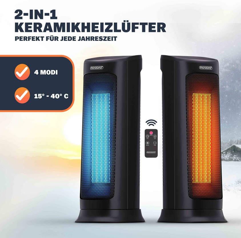 Keramische\u0020Ventilatorkachel\u0020MZKH2200\u0020Zwart\u00202000W