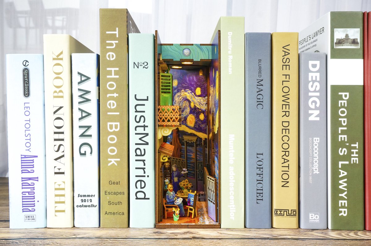 Tone\u002Dcheer\u0020BookNook\u0020Vincent\u0027s\u0020World\u0020DIY\u0020Modelbouw\u0020Knutselen