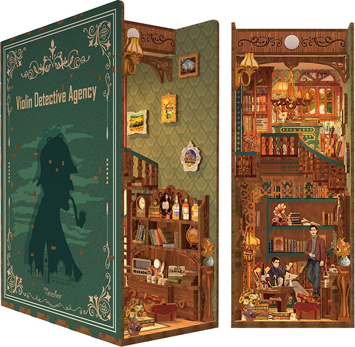 Tone\u002Dcheer\u0020BookNook\u0020Violin\u0020Detective\u0020Agency\u0020Modelbouw\u0020Knutselen