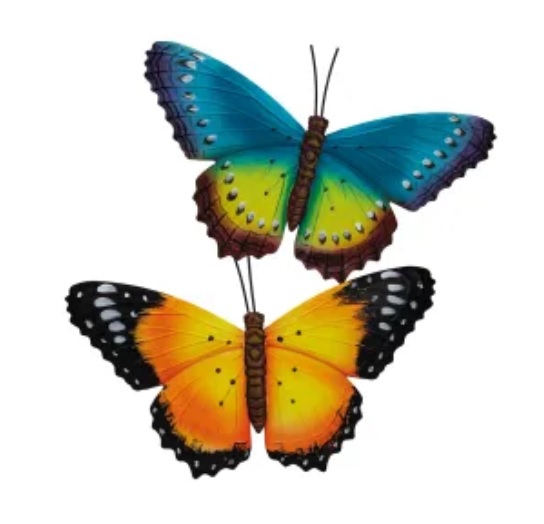 Wanddecoratie\u00203D\u0020vlinder\u0020blauw\u0020afm\u002033,5\u0020x\u002023\u0020cm