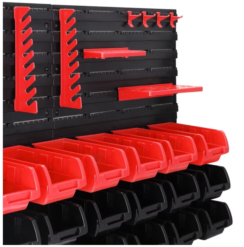 Gereedschapswand\u0020Zwart\u0020Rood\u002043\u002Ddelig\u0020Stapelboxen Gereedschapswand\u0020Zwart\u0020Rood\u002043\u002Ddelig\u0020Stapelboxen