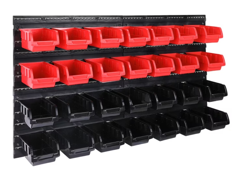 Gereedschapswand\u0020Zwart\u0020Rood\u002043\u002Ddelig\u0020Stapelboxen Gereedschapswand\u0020Zwart\u0020Rood\u002043\u002Ddelig\u0020Stapelboxen