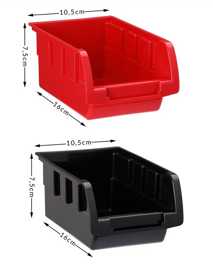 Gereedschapswand\u0020Zwart\u0020Rood\u002043\u002Ddelig\u0020Stapelboxen Gereedschapswand\u0020Zwart\u0020Rood\u002043\u002Ddelig\u0020Stapelboxen