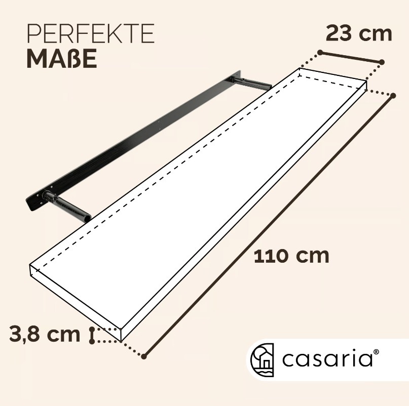 Wandplank\u0020Zwevend\u00203\u0020Stuks\u0020Wit\u0020MDF\u0020110x23x3,8cm