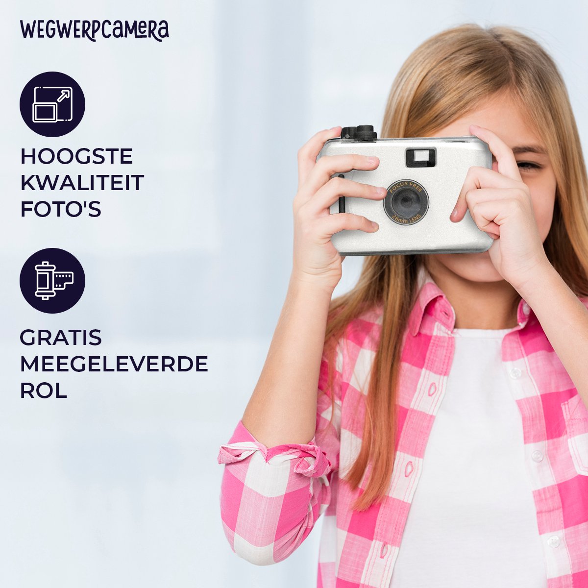 Analoge\u0020waterdichte\u0020camera\u0020met\u0020flits\u0020Wit\u0020\u002D\u0020Kinder\u0020Camera