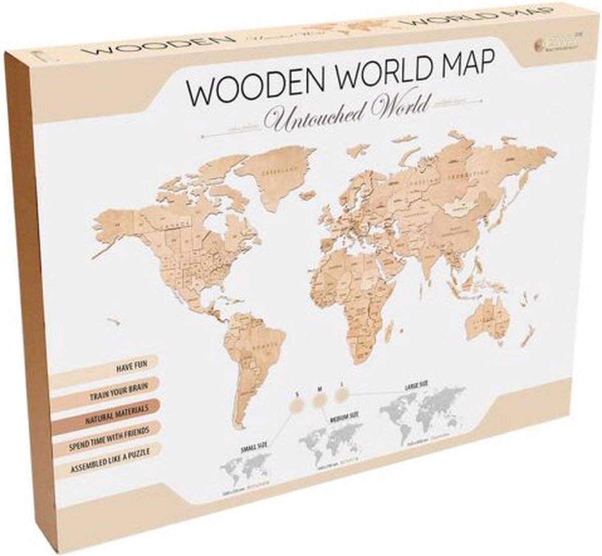 Eco\u0020Wood\u0020Art\u0020Houten\u0020Wandpuzzel\u0020Wereldkaart\u0020Untouched\u0020World\u0020Large\u0020105\u0020x\u0020192\u0020cm