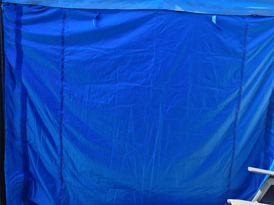 Zijwand\u0020Vouwtent\u0020Easy\u0020Up\u00202.5\u0020mtr\u0020met\u0020deur\u0020rits\u0020kleur\u0020Blauw