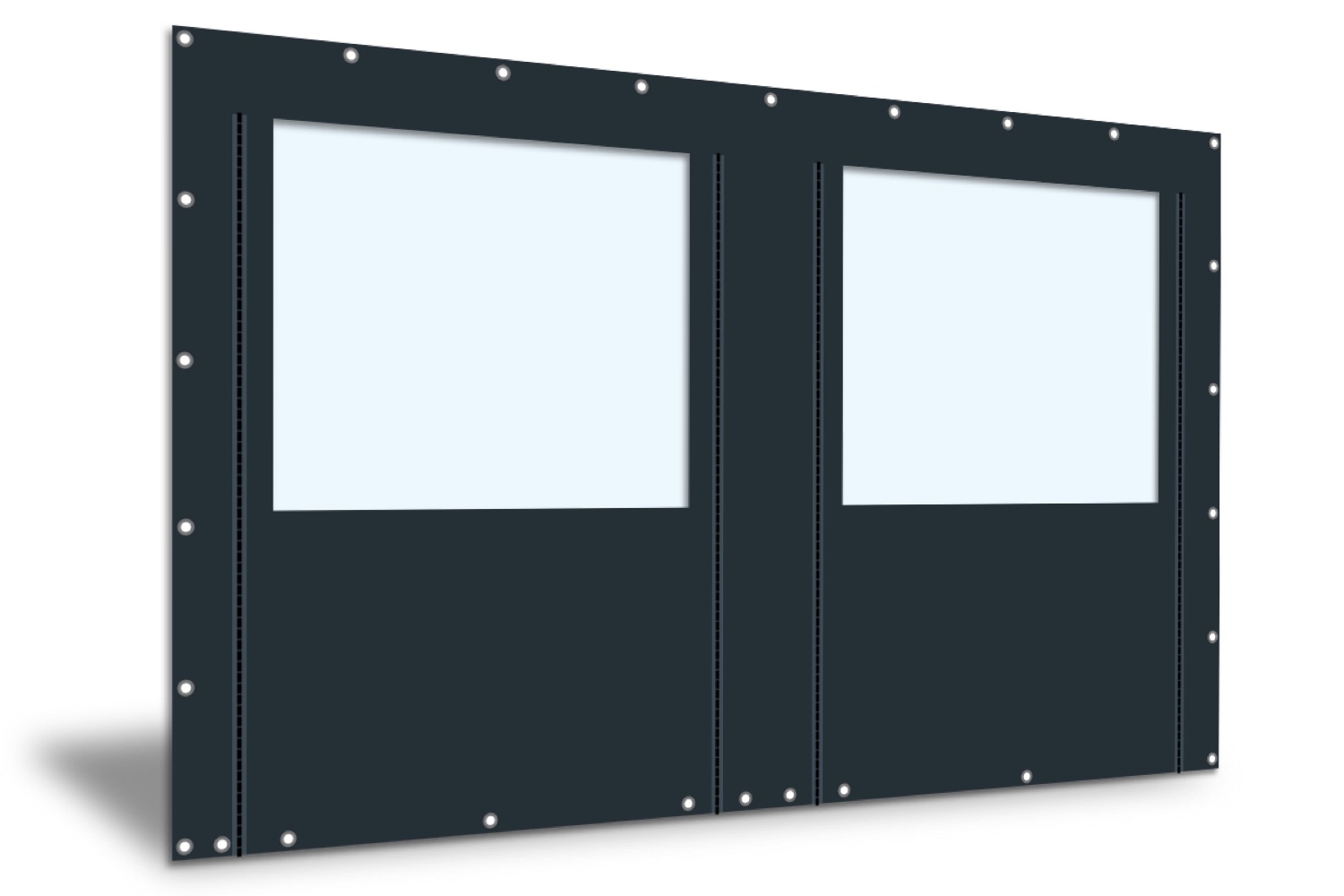 PVC\u0020zijwand\u0020raam\u0020en\u0020ritsen\u00204m\u0020breed\u002D250cm\u0020hoog\u002Dkies\u0020je\u0020kleur