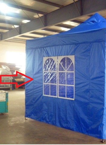 Zijwand\u0020Easy\u0020Up\u00204\u0020mtr\u0020met\u0020raam\u0020kleur\u0020blauw