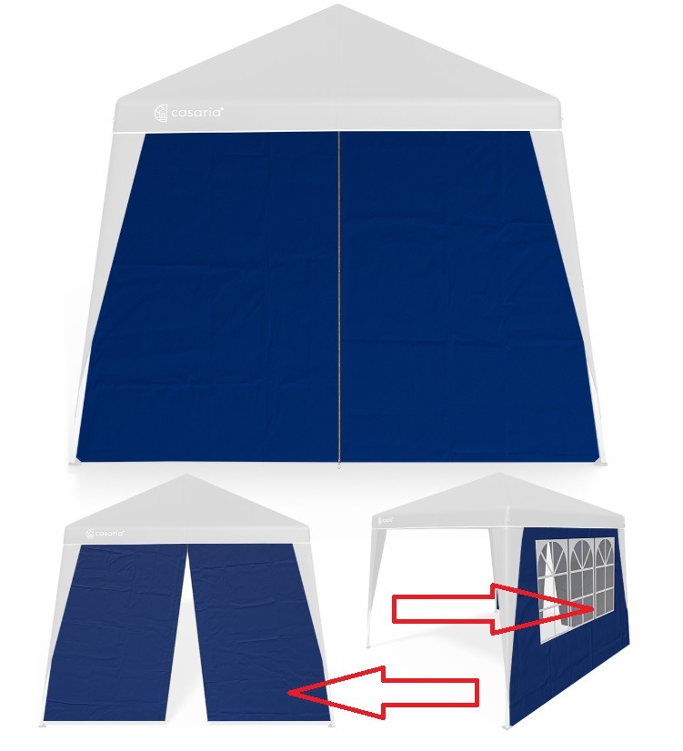 Zijwand\u00202\u0020Stuks\u0020voor\u0020Paviljoen\u0020Capri\u0020Blauw\u00203x3m