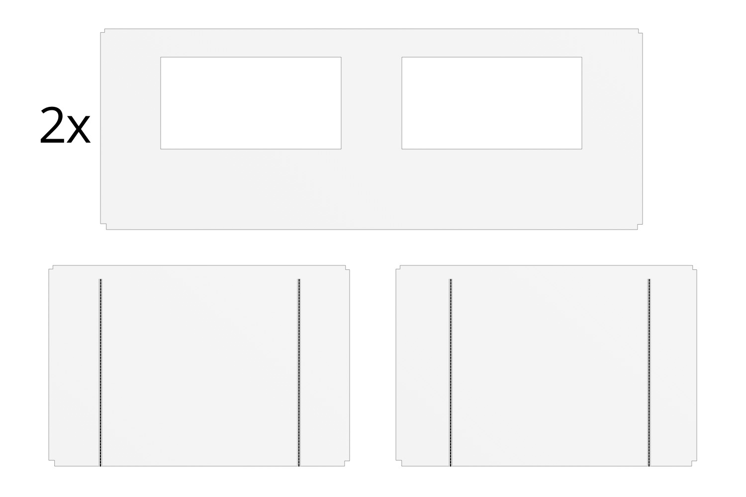 Zijwandenset\u0020voor\u0020Easy\u0020up\u00203\u00D76\u0020m\u0020Heavy\u0020duty\u0020Wit